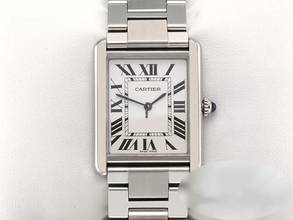 Thumbnail von Cartier Tank Solo Großes Modell Edelstahl W5200014 2019 Stahl Steel