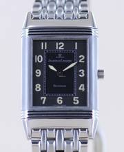  Jaeger-LeCoultre Reverso Shadow Stahl Klassiker Luxus black dial Stahlband rar 