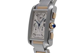 Thumbnail von Cartier Tank Française Stahl Gold Chronoflex Chronograph Ref. W51004Q4 2303 B&P