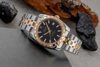Thumbnail von Tudor Classic Date Stahl / Gold Automatik Herrenuhr Ref. 21013 B&P 2020