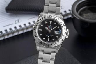 Rolex Explorer II Black Dial Edelstahl Automatik Herrenuhr Ref. 16570 K-Serie 