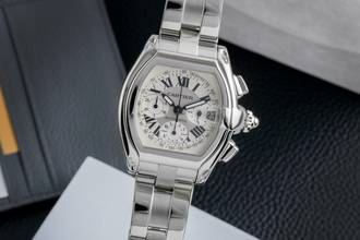 Thumbnail von Cartier Roadster Chronograph XL Edelstahl Automatik Herrenuhr Ref. W62006X6 2618
