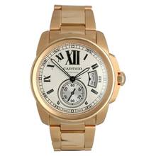Thumbnail von Cartier Calibre de Cartier 18k. RoseGold W7100018 Silver Index Full Set