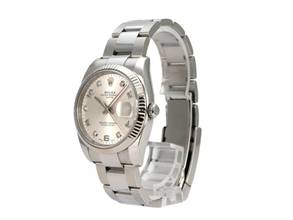 Rolex Oyster Perpetual Date 115234 Silver Diamond