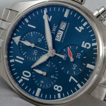  IWC Fliegeruhr Chronograph Pilot Chronograph NEW FULL SET 