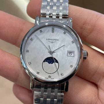  Longines Elegant COLLECTION MOONPHASE NEW FULL SET 