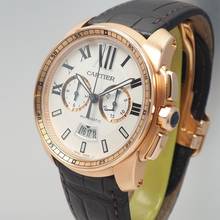 Thumbnail von Cartier Calibre de Cartier Chronograph W7100044 Rosegold 18k/750 B&P +Service