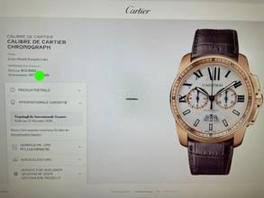 Thumbnail von Cartier Calibre de Cartier Chronograph W7100044 Rosegold 18k/750 B&P +Service