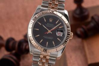 Thumbnail von Rolex Datejust Turn-O-Graph 36 Turn-O-Graph Stahl / Gold Automatik Herren Ref 116261 B&P 2009