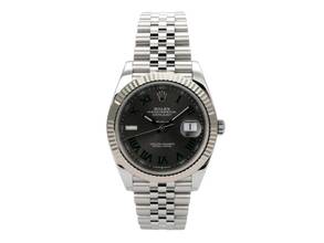  Rolex Datejust 41 Ref. 126334 Rhodium Römisch Jubile-Band 