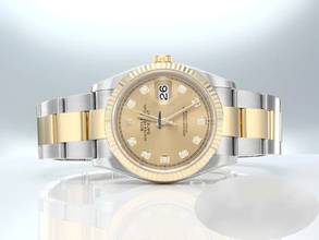 Thumbnail von Rolex Datejust 36 126233 2024 Edelstahl Gelbgold 750 Diamanten Automatik Stahl Stainless Steel 18kt Yellow Gold Oyster-band Chronometer