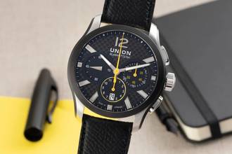  Union Glashütte Belisar Chronograph Automatik Stahl Herrenuhr Ref. D002.627A 