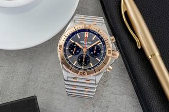 Thumbnail von Breitling Chronomat 42 B01 Stahl / Gold Automatik Ref. UB0134101B1U1