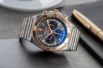Thumbnail von Breitling Chronomat 42 B01 Stahl / Gold Automatik Ref. UB0134101B1U1