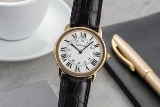 Thumbnail von Cartier Ronde Solo de Cartier 18K (0,750) Gold Medium Size Ref. W6700455 2988 B&P 2017