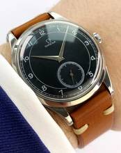  Omega Classic Oversize Jumbo Vintage Black Restored Sector Dial 38mm 2609 2609 