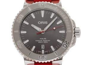  Oris Aquis Date Ref.01 733 77304153 2022 Full Set wie Neu Vintage Aquis Date Kautschuk Faltschließe 