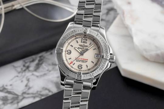  Breitling Colt Oceane 33 Chronometer Edelstahl Damenuhr Ref. A77380 