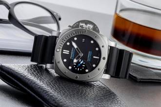 Thumbnail von Panerai Luminor Submersible Automatik Herrenuhr Ref. PAM00973 B&P