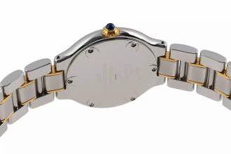Thumbnail von Cartier 21 Must de Cartier Lady Stahl / Gold Quarz Ref. W10073R6 B&P 1997