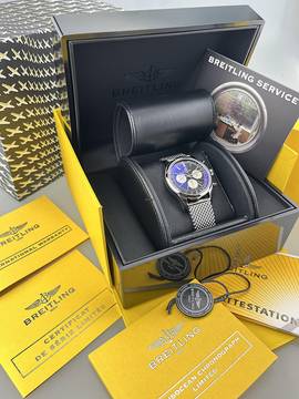 Breitling Transocean Chronograph Caliber 01 limited Edition XXXX/2000 Ref. AB0151-018 Stahl Stahl Full Set NOS ungetragen (teilverklebt) EK 06/2011 Erstbesitz