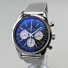 Thumbnail von Breitling Transocean Chronograph Caliber 01 limited Edition XXXX/2000 Ref. AB0151-018 Stahl Stahl Full Set NOS ungetragen (teilverklebt) EK 06/2011 Erstbesitz
