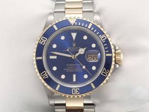 Thumbnail von Rolex Submariner Date 16613 T Stahl Gelbgold 750 2008 Automatik Stainless Steel 18kt Yellow Gold Oyster-band Chronometer Blue Dial