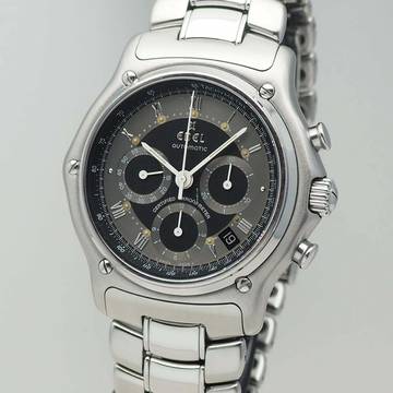  Ebel Le Modulor Chronograph Black 9137241 Stahl/Stahl B+P 