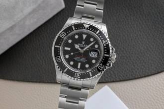 Thumbnail von Rolex Sea-Dweller Single Red Edelstahl Herrenuhr Oyster Ref. 126600 B&P 2021