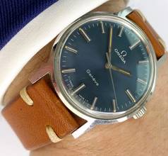  Omega Genève Vintage Blue Dial 135070 135070 