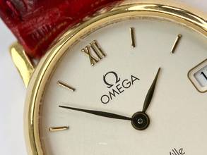 Thumbnail von Omega De Ville 18ct Vollgold Solid Gold Quartz Quarz Lady Damen Vintage 5962 5962379