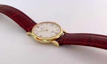 Thumbnail von Omega De Ville 18ct Vollgold Solid Gold Quartz Quarz Lady Damen Vintage 5962 5962379
