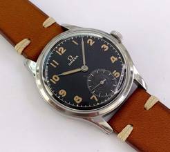 Thumbnail von Omega Classic Serviced Vintage 30T2 Rare Black Gilt Dial 2383 2383