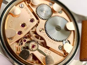 Thumbnail von Omega Classic Serviced Vintage 30T2 Rare Black Gilt Dial 2383 2383