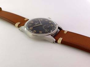 Thumbnail von Omega Classic Serviced Vintage 30T2 Rare Black Gilt Dial 2383 2383