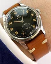  Omega Classic Serviced Vintage 30T2 Rare Black Gilt Dial 2383 2383 