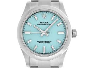 Thumbnail von Rolex Oyster Perpetual 31 Tiffany Ref.277200 2022 Full Set Ungetragen Oyster Perpetual Medium Tiffany