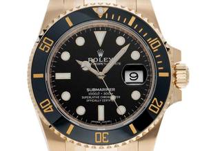  Rolex Submariner Date Ref.116618LN 2017 Full Set sehr gut Vintage Submariner Date 18kt Gelbgold 215g 