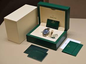 Thumbnail von Rolex Daytona Cosmograph Daytona 116509 White Gold Blue Dial - Like New Full Set 12/2022