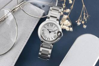 Thumbnail von Cartier Ballon Bleu 28mm de Cartier Stahl Quarz Damenuhr Ref. W4BB0015 Papiere 2019