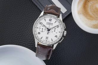Thumbnail von Union Glashütte Noramis Chronograph Stahl Automatik Ref. D008.427.16.017.00 B&P