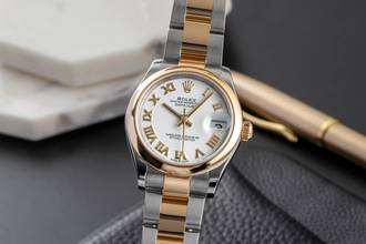 Thumbnail von Rolex Datejust 31 Rolesor White Roman Damenuhr Oyster Perpetual Ref. 278243