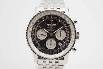  Breitling Navitimer 1 B01 Chronograph Grey Dial Japan Edition Nr. 09/100 Fullset 
