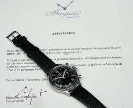 Thumbnail von Breguet RARE SPECIAL TYPE 20 XX FLYBACK FROM 1955 WITH EXTRACT