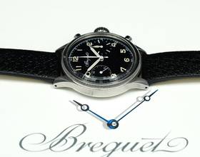 Thumbnail von Breguet RARE SPECIAL TYPE 20 XX FLYBACK FROM 1955 WITH EXTRACT