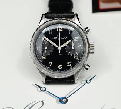  Breguet RARE SPECIAL TYPE 20 XX FLYBACK FROM 1955 WITH EXTRACT 