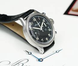 Thumbnail von Breguet RARE SPECIAL TYPE 20 XX FLYBACK FROM 1955 WITH EXTRACT