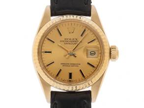  Rolex Lady-Datejust Ref.6917 1979 Box&Beschreibung sehr gut Vintage Datejust Lady open 6/9 18kt Gelbgold 