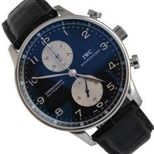 Thumbnail von IWC Portugieser Chronograph Portuguese IW371404 chronograph Panda black dial 2007 Full Set