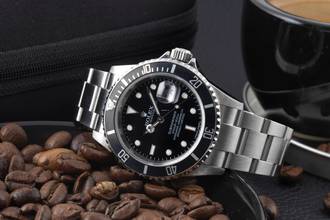 Thumbnail von Rolex Submariner Date 40 Stahl Automatik Herrenuhr Ref. 16610 Papiere 2008